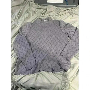 Vintage Castleberry Sweater With Zipper Back Size Small